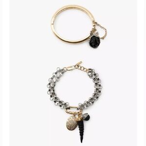 Zara Pack Of 2 Medallion And Charm Bracelet